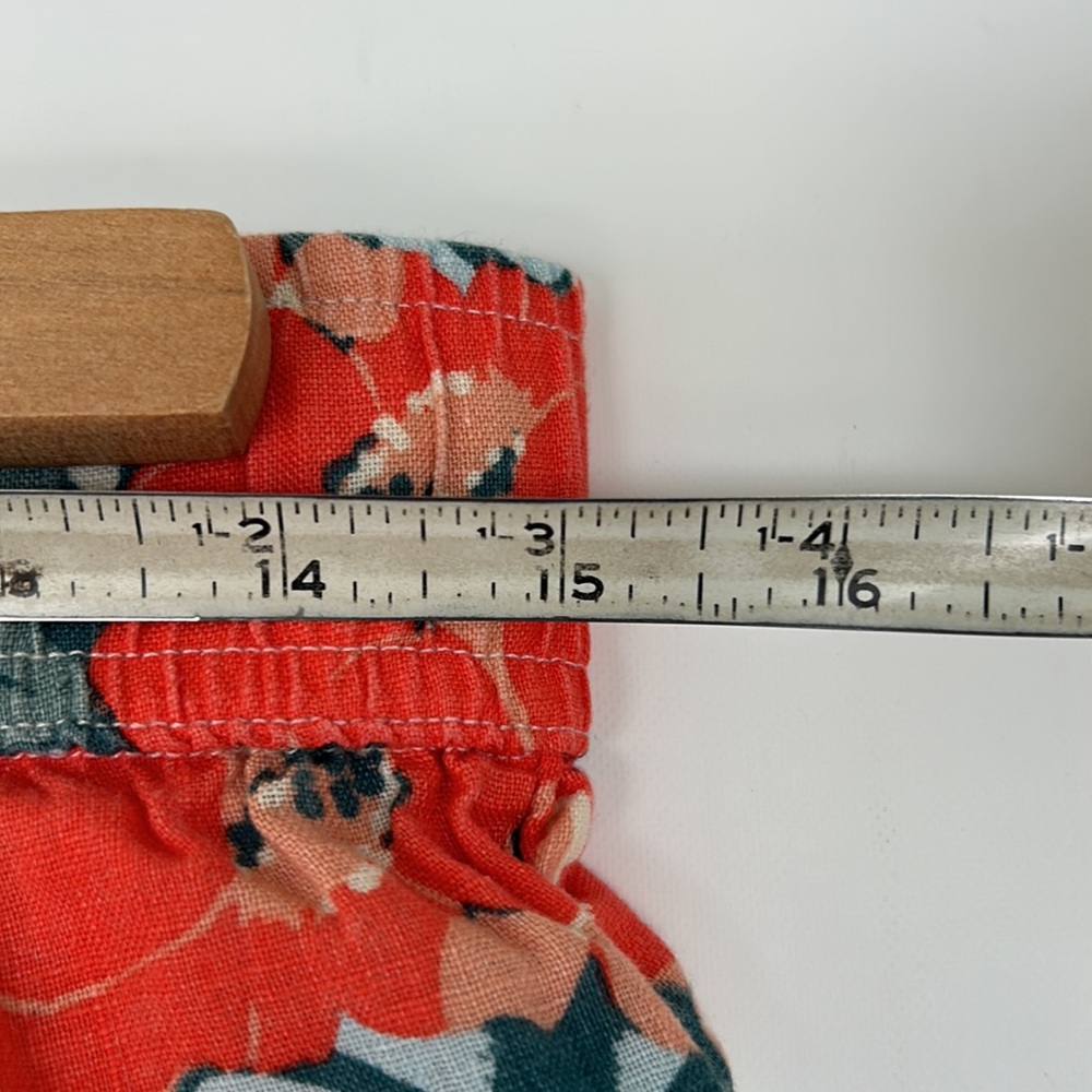 C&C California Linen Tropical Floral Print Pants - Picture 8 of 9